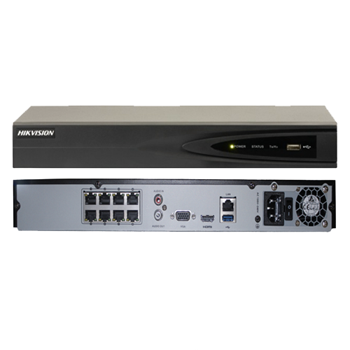 NVR 8 CANALES HIKVISION POE -H264+ DS-7608NI-E2/8P