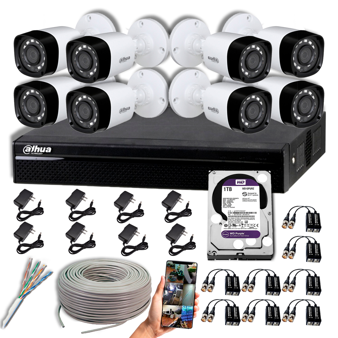 KIT CCTV DAHUA DVR PENTAHIBRIDO KIT-1