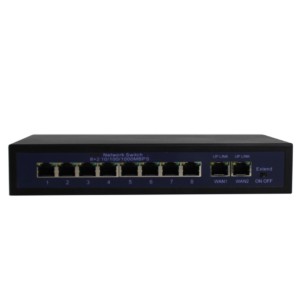 SWITCH INTERRUPTOR CON POE 8 PUERTOS HT812